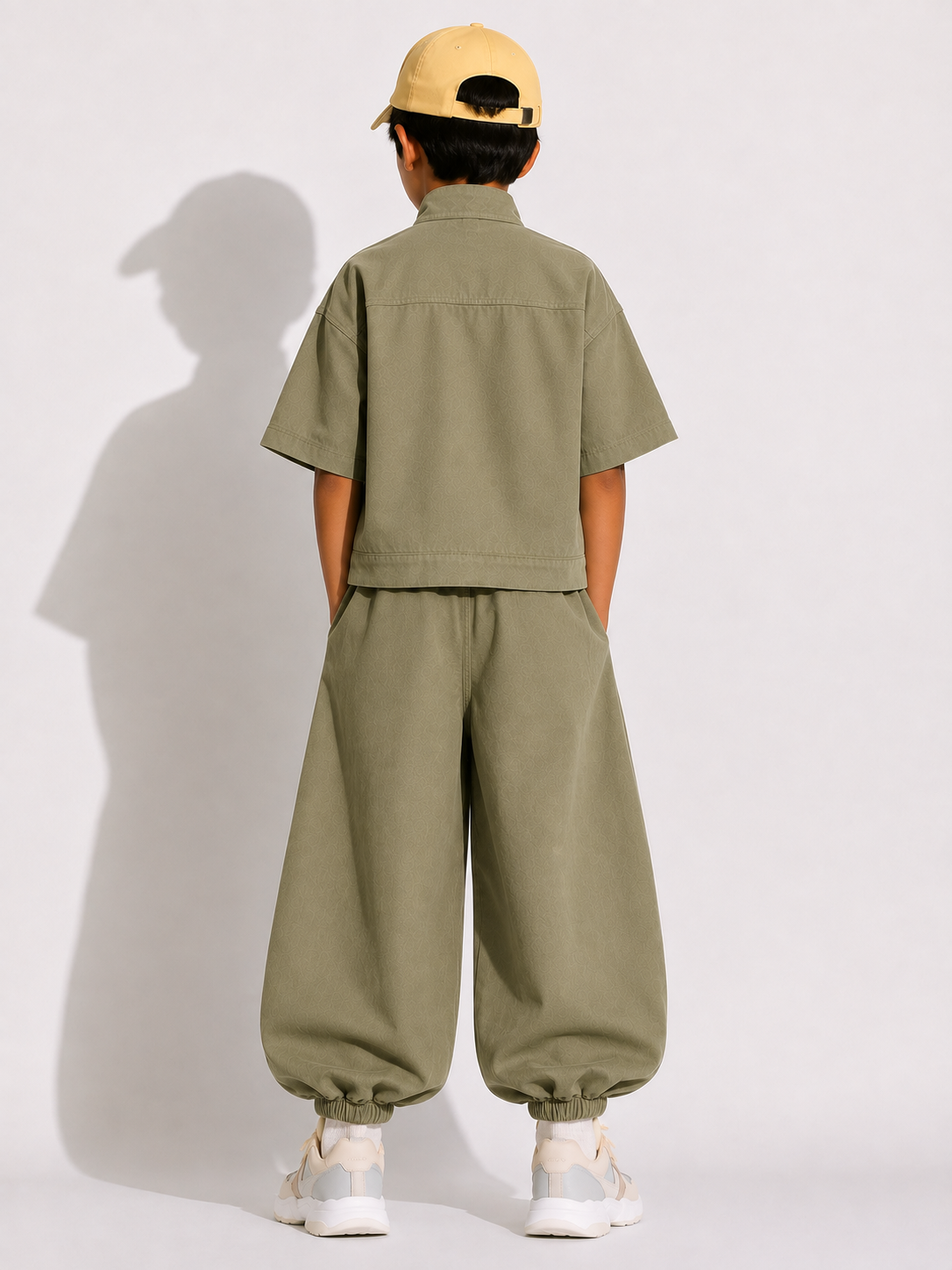 Mandarin Collar Set- Sage Green