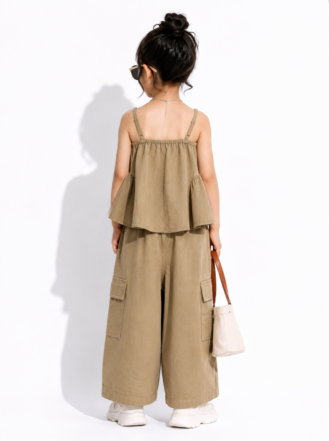 Ruffle Peplum Cargo Co-ord