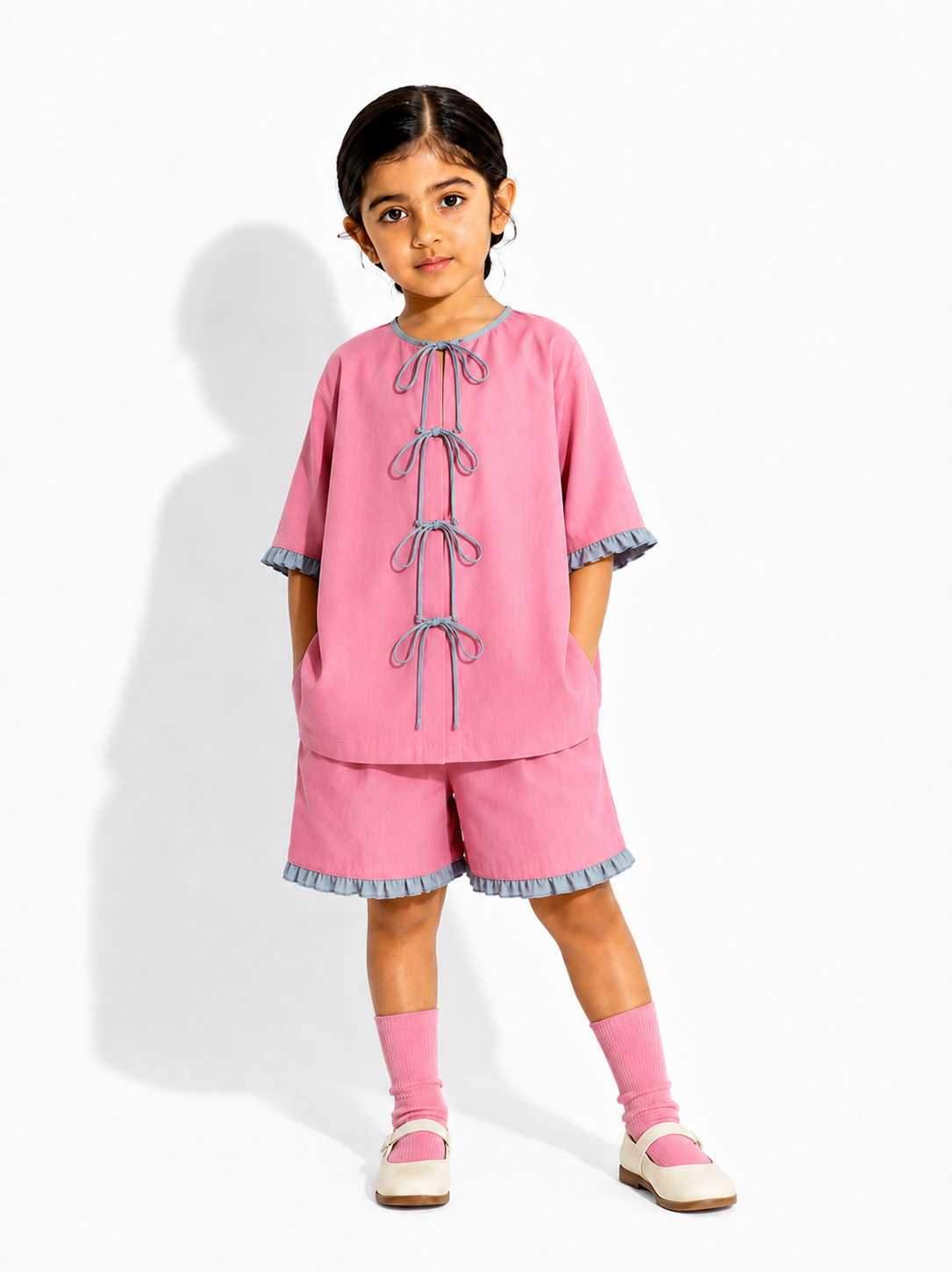 Bow Tie Ruffle Top