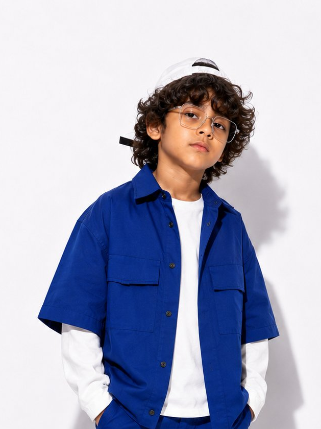 Cargo Shirt- Navy Blue